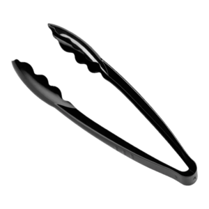 9" Plastic Serving Tong (Black) 24/cs